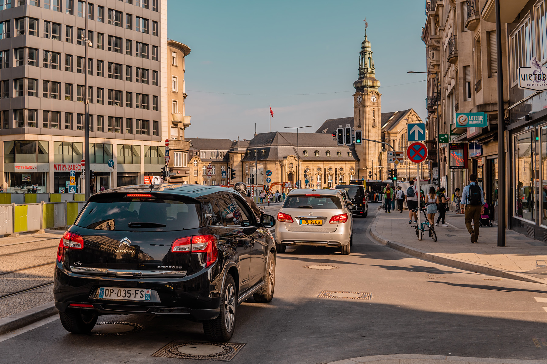Traffic in Luxembourg City